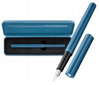 Перьевая ручка K6 PELIKAN INEO OCEAN BLUE 823661 металлический чехол подарок
