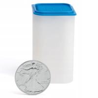 Leuchtturm - kwadratowa tuba na monety na 20 monet o średnicy 40 - 41 mm