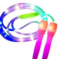 Skakanka nylonowa LED świecąca 2,5M dla dzieci gra