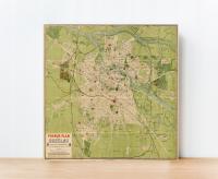 Stary Plan Wroclaw Pharus Breslau 1909r 50x40 cm