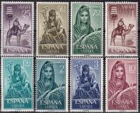 SAHARA ESPANOL - 1964 - Mi 259-266 - MUZYKANCI xx