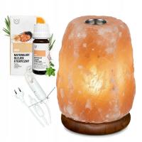 Lampa solna do aromaterapii na olejki jonizator + olejek eteryczny GRATIS