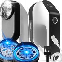 MOCNA GOLARKA DO UBRAŃ I TAPICERKI, 6 NOŻY, BEZPRZEWODOWA, USUWACZ KŁACZKÓW