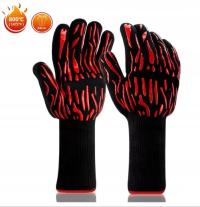 Rękawice kuchenne ognioodporne, rękawice do grillowania i wędzenia.