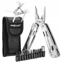 MULTITOOL SURVIVALOWY NARZĘDZIE WIELOFUNKCYJNE ZESTAW Z ETUI 20W1 +BITY PRO