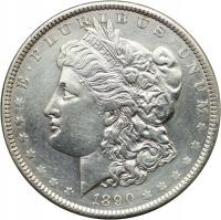 USA, 1 dolar 1890, Morgan Dollar, st. ~2