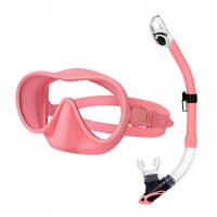 Zestaw do snorkelingu Snorkel Swim Goggles Maska do nurkowania Snorkeling Pink