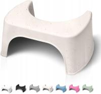 Stołek toaletowy Well Care, beżowy, z recyklingu, LOG015