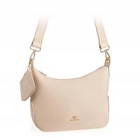 BETLEWSKI кожаная сумка-мессенджер женская сумка на плечо бежевая классическая