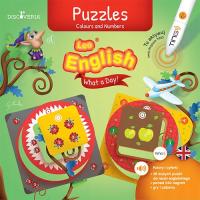 Puzzles. Colours and numbers. Ting. Leo English