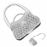 KOMPAKTOWY METALOWY WIESZAK NA TOREBKI O ELEGANCKIM WYGLĄDZIE I NIEZAWODNYM ZAMKU