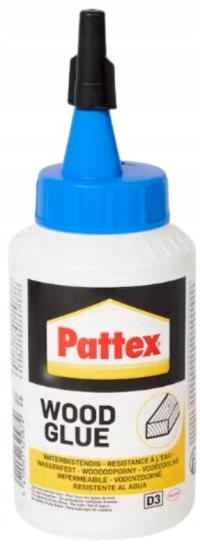 KLEJ DO DREWNA WODOODPORNY D3 PATTEX 250g MOCNY SZYBKOSCHNĄCY