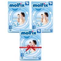 Подгузники MOLFIX Mini 2 (3-6 кг) 58 шт. 2 1