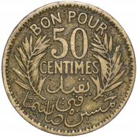 Tunezja 50 centymów 1921