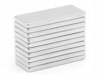 МАГНИТ НЕОДИМОВЫЙ МОЩНЫЙ ПЛАСТИНЧАТЫЙ 25x10x2 10 ШТУК