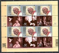 Fi 5094 ** - 100. rocznica urodzin Świętego Jana Pawła II ARKUSZ 2020