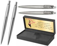 Parker Długopis i Ołówek z GRAWEREM NA PREZENT NA KOMUNIĘ