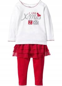 Bonprix komplet niemowlęcy 2 szt. elementowy biały