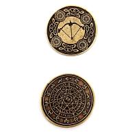 ELFICKA ZŁOTA METALOWA MONETA 1 SZT LARP RPG