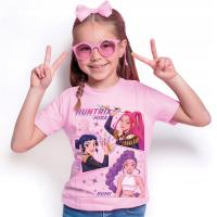 KOSZULKA BAWEŁNIANA RÓŻOWA - HUNTRIX - ŁOWCZYNIE DEMONÓW - 01 - cm