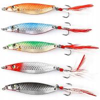 Wahadłówki Błystki na Szczupaka Morskie Trocie Belona 25g Zestaw Przynęt UV