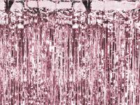Вечерние занавески LAMETA розовое золото розовое золото 90 см x 250 см фото фон