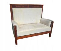 Диван из красного дерева, инкрустированный неоклассицизмом бидермейера XIXw. античность