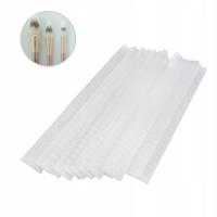 150 SZTUK BIAŁYCH SIATKOWYCH OSŁON NA PĘDZLE OCHRANIACZE NA PĘDZLE DO MAKIJAŻU