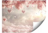 FOTOTAPETA PASTELOWA SCENERIA Z PUSZYSTYMI CHMURAMI DO SYPIALNI 400x280