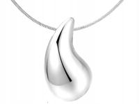 Srebrny naszyjnik łezka kropla celebrytka prezent damski wisiorek zawieszka