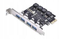 PCIE USB 3.0 карты, 4 порта PCI Expree к USB карты расширения, ELUTENG