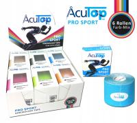 ZESTAW 6 ROLEK ACUTOP PRO SPORT KINESIOLOGY TAPE - WZMOCNIONE PLASTRY