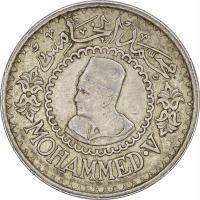 2.MAROKO, MOHAMMED V, 500 FRANKÓW 1956