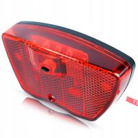 LAMPA ROWEROWA TYŁ TYLNA NA BAGAŻNIK NA BATERIĘ - 2 TRYBY PRACY