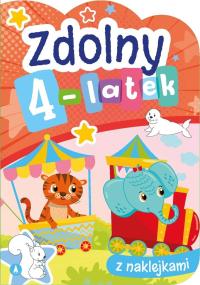 Zdolny 4-latek z naklejkami Ćwiczenia Zagadki 4+