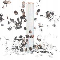 КОНФЕТТИ СЕРЕБРЯНАЯ ТРУБКА ДЛЯ СВАДЬБЫ, ПОМОЛВКИ, ЮБИЛЕЯ, СВАДЬБЫ