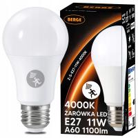 Żarówka LED E27 11W 1055lm Czujnik Ruchu i Zmierzchu Mikrofalowy Radarowy
