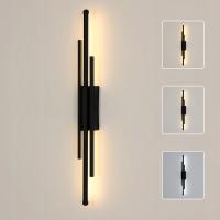 LAMPA LED KINKIET SCIENNA CZARNA NOWOCZESNA W KORYTARZ 3000K/4500K/6500K 8W