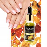 Oliwka do skórek olejek bursztynowy olejek do rąk i paznokci ochrona UV