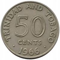 48474. Trynidad i Tobago, 50 centów, 1966r.