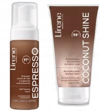 LIRENE Zestaw Coconut Shine Balsam i Espresso Brązująca Pianka