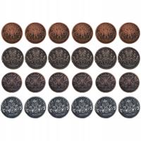 MITOLOGIA CTHULHU ZESTAW 24 METALOWYCH MONET LARP RPG