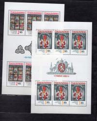 [C-3] CZECHOSŁOWACJA ARKUSZ 2909 - 2910 **