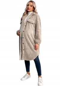 SHEIN PŁASZCZ BEŻOWY DLA KOBIET W CIĄŻY 44 ŁŁD