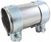 Łącznik rur, złącze, obejma, tuleja : dla rur o średnicy 60 mm | NIERDZEWNY