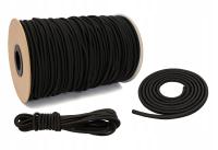 Канат гибкий кабель черный резиновый расширитель 6 мм 100 м