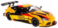 TOYOTA SUPRA GR RACING MODEL METAL KINSMART 1:36 ŻÓŁTY