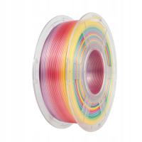 SUNLU PLA 1.75mm 1kg SILK RAINBOW 01 2x jedwabny tęczowy wielokolorowy