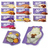 Молочный шоколад Milka набор 10шт микс вкусов бесплатно 2 блокноты