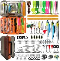 РЫБОЛОВНАЯ КОРОБКА, НАБОР РЫБОЛОВНЫХ ПРИМАНОК, КРЮЧОК, СПИННИНГ, ПОПЛАВОК, АКСЕССУАРЫ